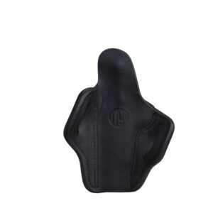 1791 Gunleather ORBH1SBLR BH1 Optic Ready OWB Size 01 Stealth Black Leather Belt Slide Fits 5″ 1911 Right Hand