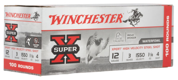 121848 Winchester Super-X Xpert 12 Ga 3″ 1 1/8 oz #4 Steel 100rd