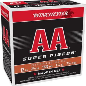 Winchester AA Super Pigeon 12ga 2-3/4″ #7.5 25ct