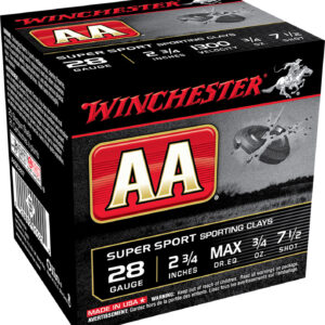 Winchester AA Super Sport 28 Gauge 2.75 inch 3/4 oz #7.5 100rd