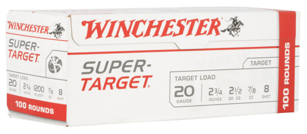 121873 Winchester Super-Target 20 Gauge 2-3/4″ #8 7/8 oz 100rd Box