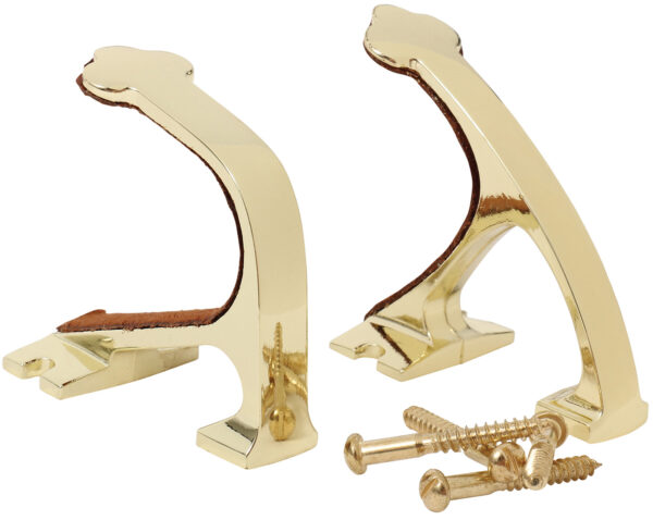 Allen Gun Hanger Set — Brass Wall Hooks