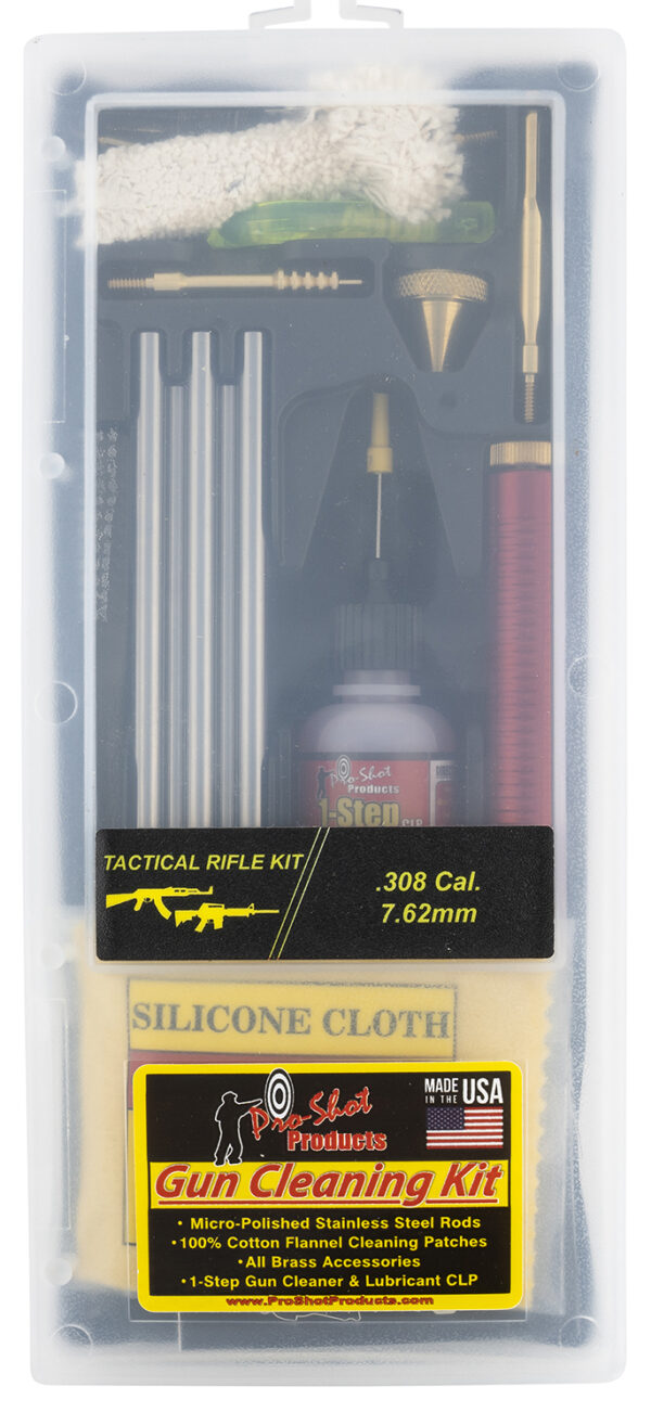 122989 PRO-SHOT TR308KIT Tactical Box Cleaning Kit (.30/.308/7.62mm)