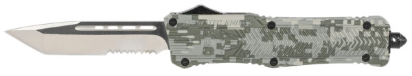 Cobratec CTK-1 3.75″ OTF Tanto D2 Part Serrated — DigiCamo