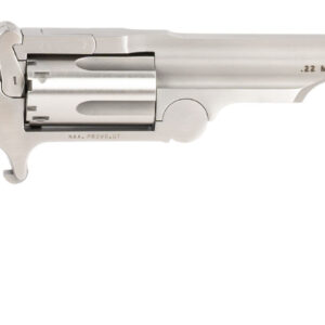 North American Arms 22MCR4 Ranger II  22 LR/22 WMR 5 Shot 4″ Stainless Steel Barrel, Stainless Steel Frame, Stainless Cylinder, Rosewood Boot Grip, Exposed Hammer, Extra Cylinder