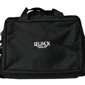 ATI Rukx Gear Double Pistol Case Black — Holds 2 Handguns