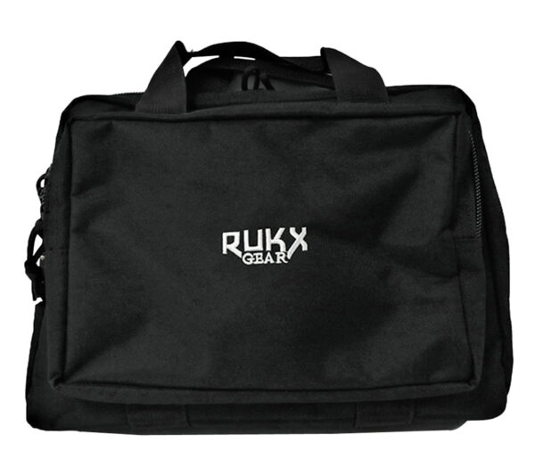 ATI Rukx Gear Double Pistol Case Black — Holds 2 Handguns