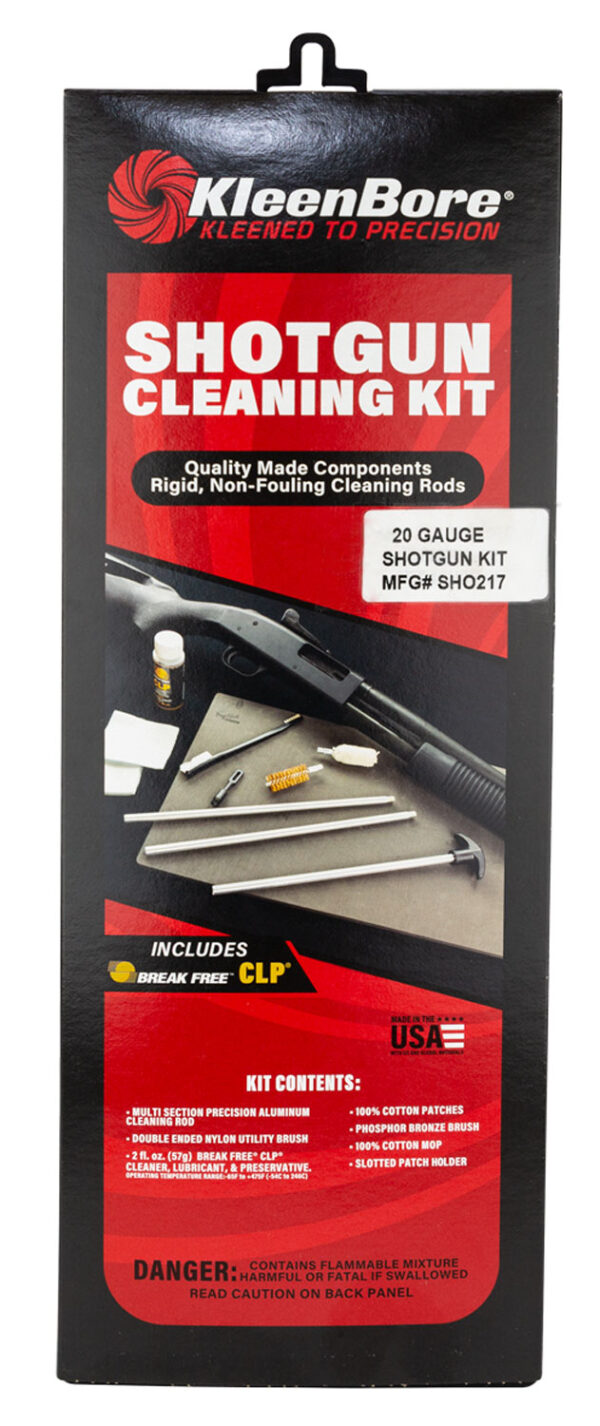 KleenBore SHO217 Classic 20 Gauge Shotgun Cleaning Kit