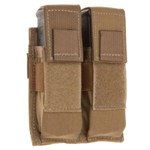 TacShield T3602CY Double Pistol MOLLE Pouch — Coyote