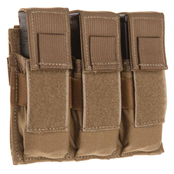 TacShield Triple Universal Pistol Magazine Pouch, Coyote
