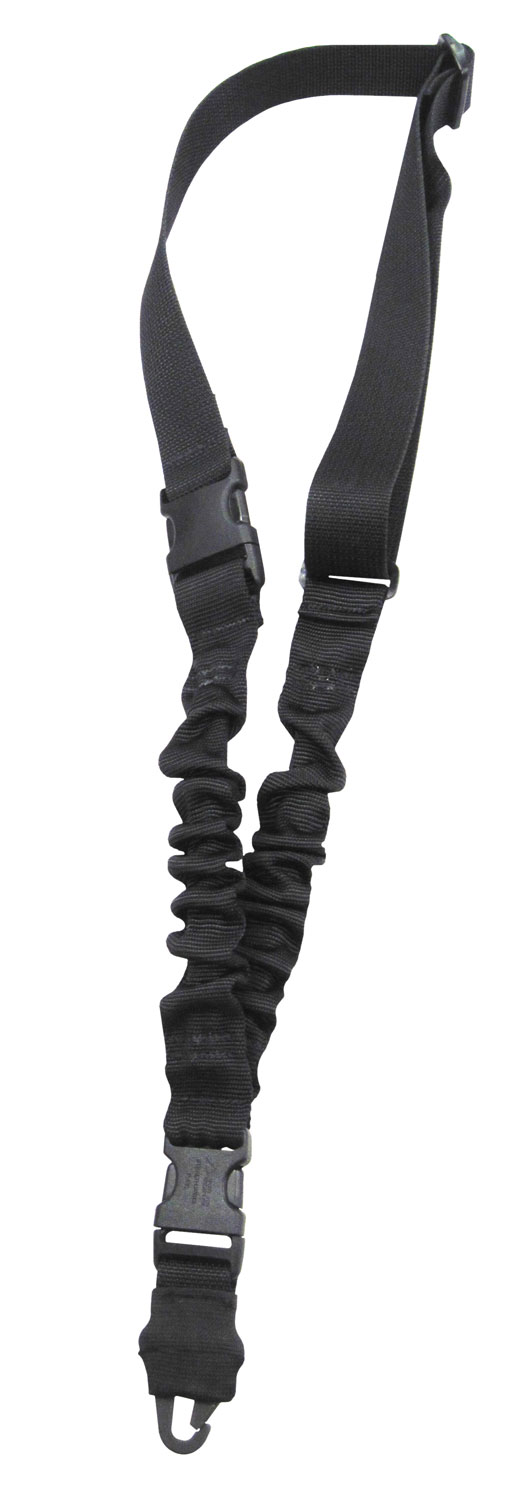 123969 Tacshield T6010BK Shock Sling Black Webbing Single-Point Rifle/Shotgun