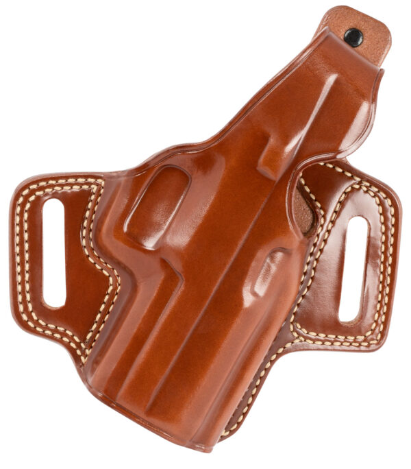 124054 Galco FL822 Fletch OWB Tan Leather Belt Slide Fits Sig P320 Compact Fits Sig P320X Compact Fits Sig M18 Right Hand
