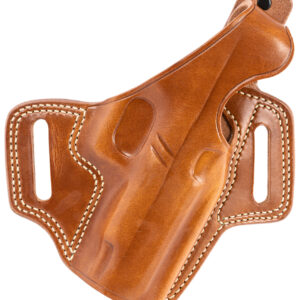 Galco FL834 Fletch  OWB Tan Leather Belt Slide Compatible w/ Glock 48/48 MOS/S&W M&P Shield EZ Belt Up to 1.75″ Wide Right Hand