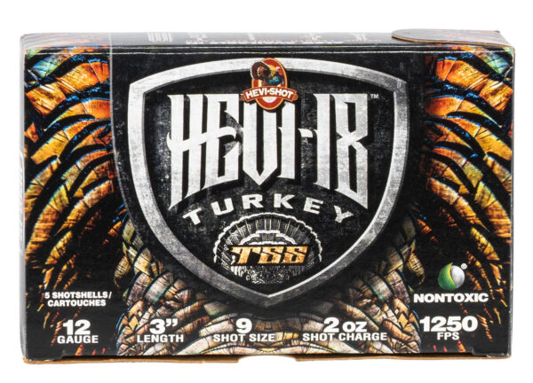 124443 HEVI-Shot HEVI-18 TSS Turkey 12ga 3in 2oz #9 5rd