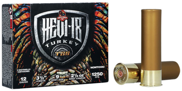 124445 HEVISHOT HEVI-18 TSS Turkey 12GA 3.5in 2-1/4oz #9 5rd