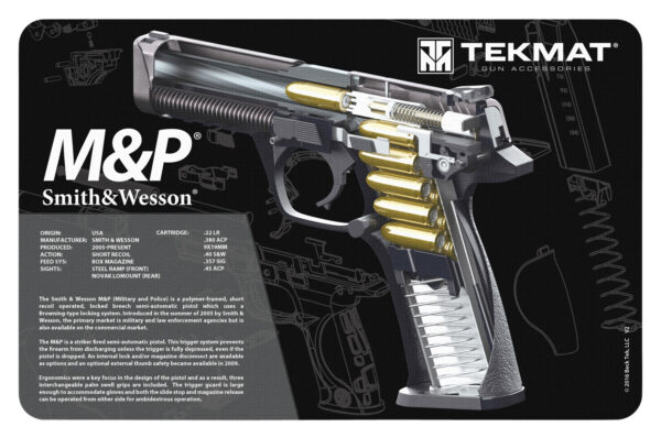124472 TekMat TEKR17SWMPCA S&W M&P Cutaway Cleaning Mat 11″x17″