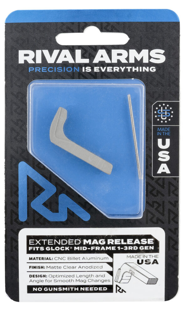 Rival Arms Extended Mag Release for Glock Gen3 — Silver