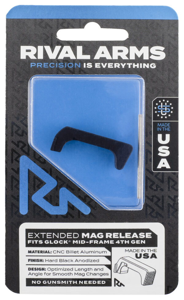 124546 Rival Arms Extended Mag Release — Glock Gen4 Black
