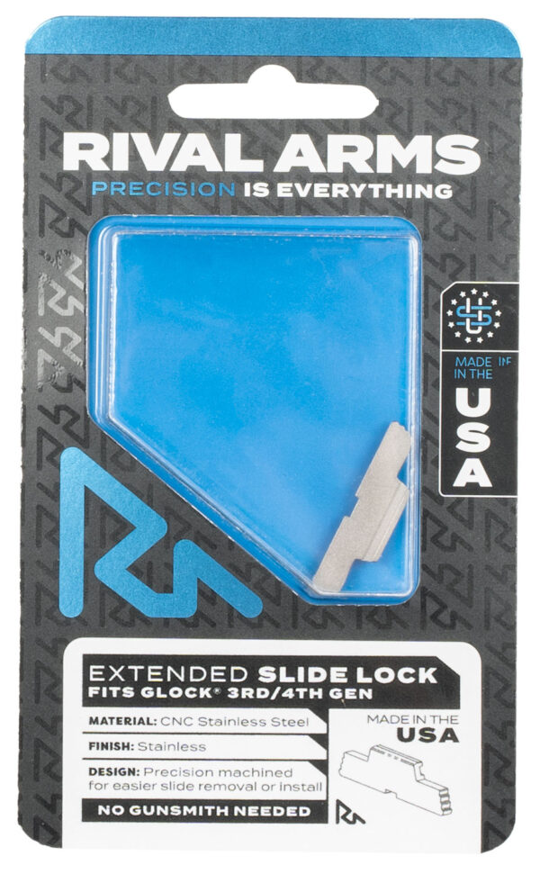 Rival Arms RA80G001D Extended Slide Lock for Glock Gen3-4