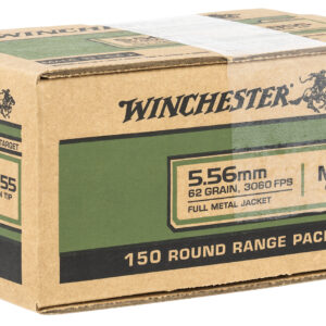 Winchester M855 5.56 NATO 62gr FMJ 150rd Green Tip