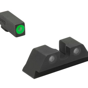 Meprolight Hyper-Bright Day/Night Sight Set — Green Tritium — Fits Glock
