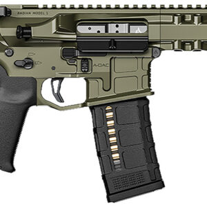 Radian Weapons R0505 Model 1 Pistol 300 Blackout 30+1 9″, OD Green Billet Rec/M-Lok Handguard, Smooth Buffer Tube (No Brace), Magpul Grip, Ambi Controls, Dead Air QD Flash Hider, Adj. Trigger