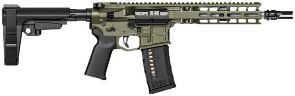 126445 Radian Weapons R0505 Model 1 Pistol 300 Blackout 30+1 9″, OD Green Billet Rec/M-Lok Handguard, Smooth Buffer Tube (No Brace), Magpul Grip, Ambi Controls, Dead Air QD Flash Hider, Adj. Trigger