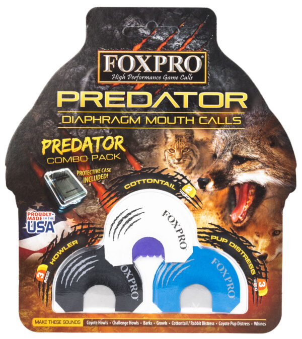 Foxpro COYCOMBO Predator Diaphragm Call 3-Piece Black/Blue/White