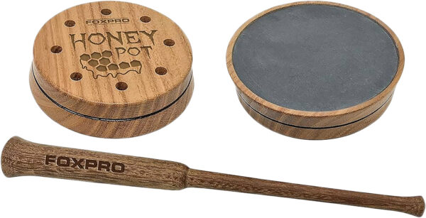 126590 Foxpro HPSLATE Honey Pot Friction Turkey Call — Honey Locust