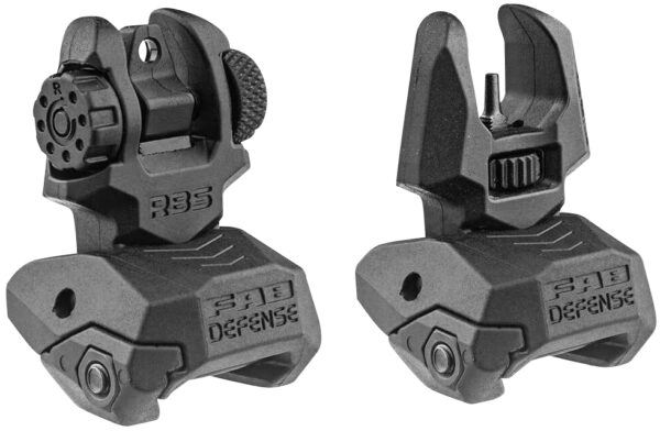FAB Defense AR Flip-up Front & Rear Sights Black