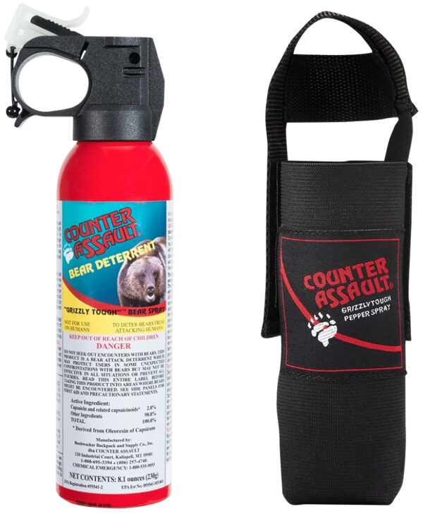 127138 Counter Assault 15067025 Bear Spray, 8.10 oz, 2% Capsaicin