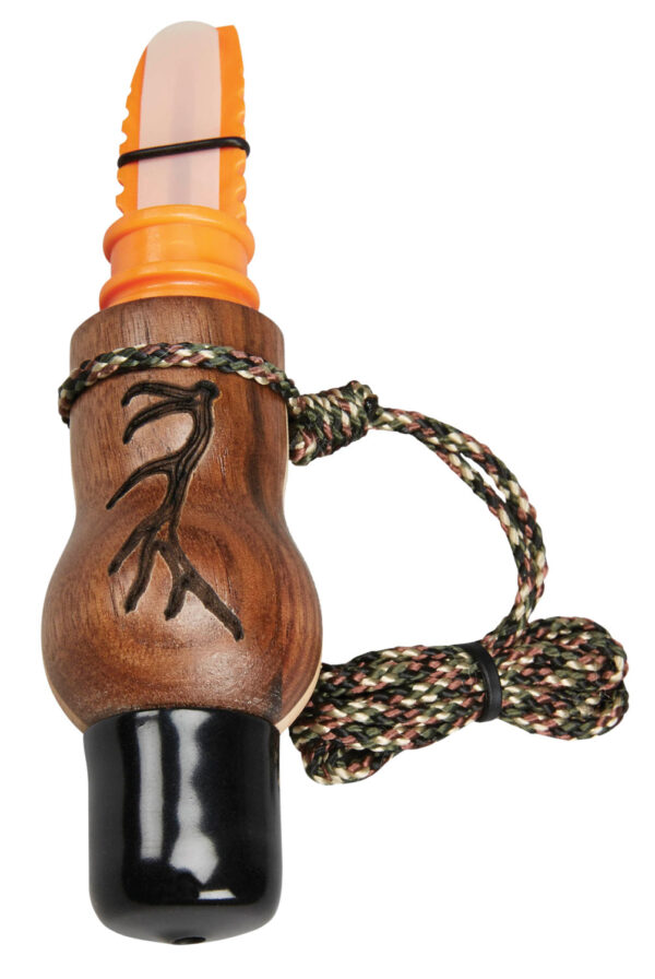 127598 Wayne Carlton’s Calls 70168 Whispering Cow Call Open Call Cow Sounds Attracts Elk Natural Walnut/Maple