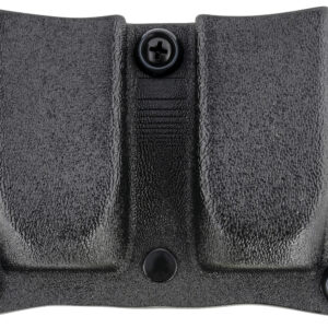 DeSantis Gunhide A87KJKKZ0 Quantico Double Mag Pouch OWB Black Kydex, Belt Clip Fits Belts Up To 1.50″ Wide, Compatible w/Sig P365, Ambidextrous