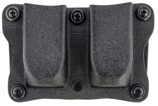 DeSantis Gunhide A87KJKKZ0 Quantico Double Mag Pouch OWB Black Kydex, Belt Clip Fits Belts Up To 1.50″ Wide, Compatible w/Sig P365, Ambidextrous