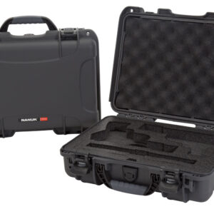 Nanuk 910 Classic 2 Up Pistol Case, Graphite Polymer, 13.2×9.2×4.1