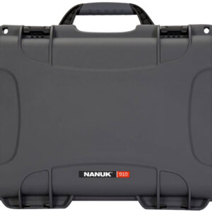 NANUK 910GLOCK7 2-Up Glock-Compatible Pistol Case, Graphite