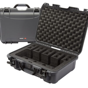 Nanuk 925 4-Up Pistol Case Waterproof Graphite Resin, Foam