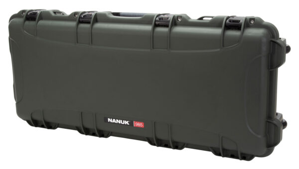 128130 Nanuk 985 Takedown Case — Olive Resin, Foam, Lockable Latches