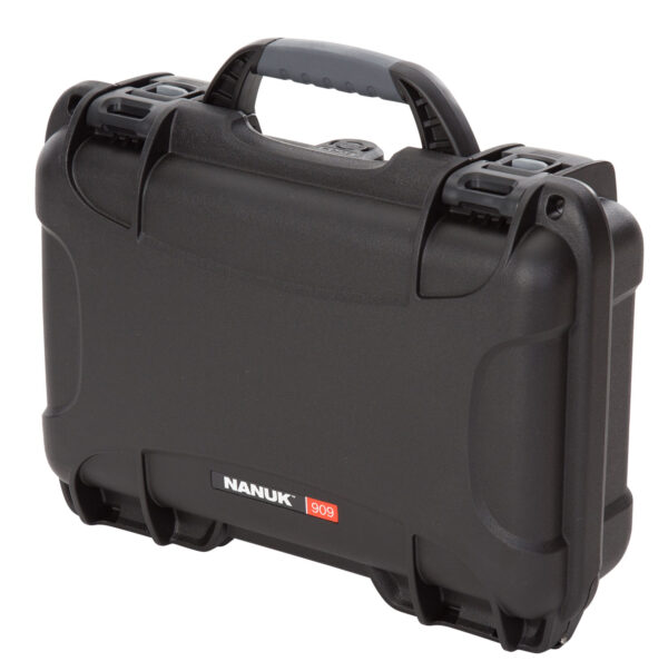 128176 Nanuk 909 Pistol Hard Case w/Foam, Black 11.4x7x3.6 in