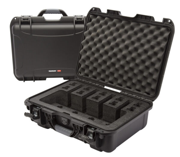 Nanuk 925 4-Up Pistol Case — Holds 4 Pistols, 10 Mags