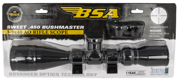 BSA Sweet 450 Bushmaster AO 3-9x40mm Matte Black