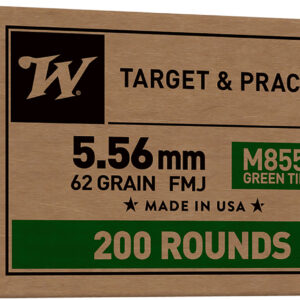 Winchester M855 5.56mm 62 gr Green Tip FMJ 200rd