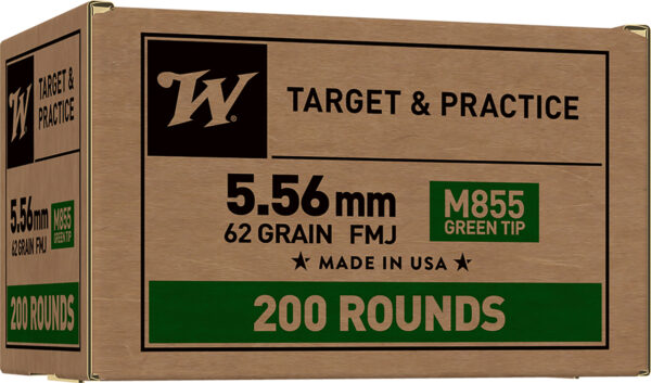 Winchester M855 5.56mm 62 gr Green Tip FMJ 200rd
