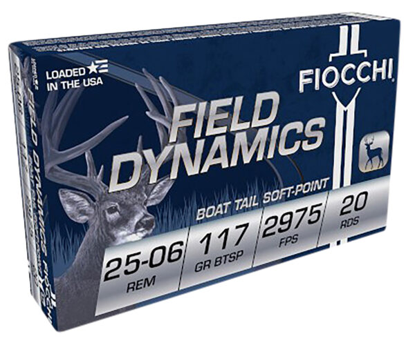 129240 Fiocchi 25-06 Rem 117gr Interlock BTSP 20rd Box
