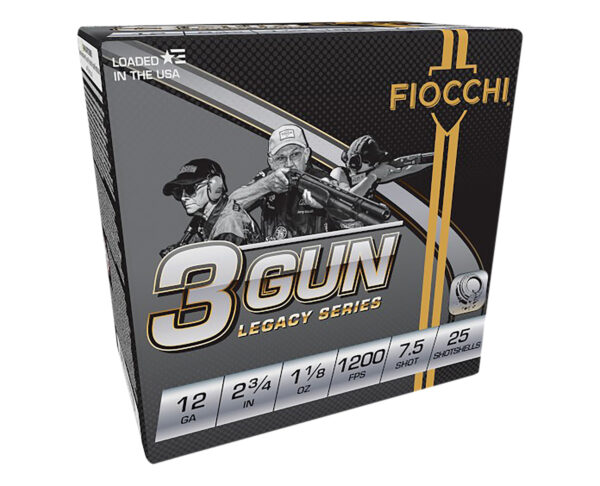 129253 Fiocchi 3-Gun Match 12GA 2.75″ 1-1/8oz #7.5 25rd