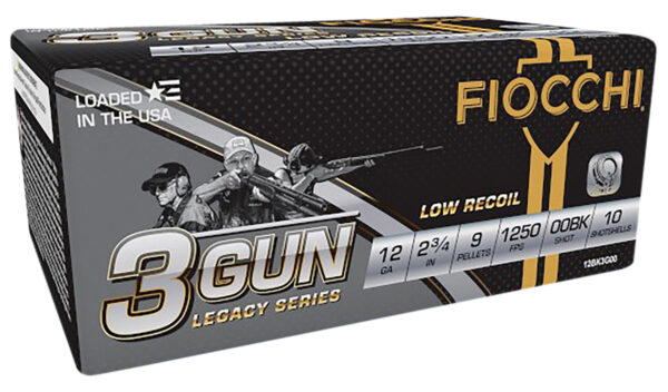 129254 Fiocchi 3-Gun Match 12 Gauge 2.75″ 00 Buck 10rd Box