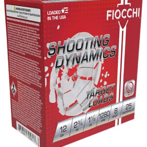 Fiocchi Shooting Dynamics 12 Gauge 2-3/4″ 1-1/8 oz #8 25ct