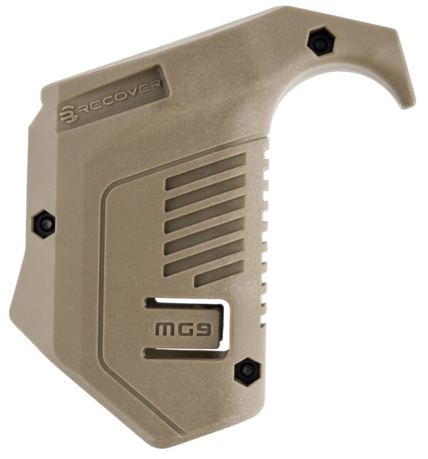 129279 Recover Innovations MG9-02 Angled Mag Pouch, Tan, Picatinny Rail