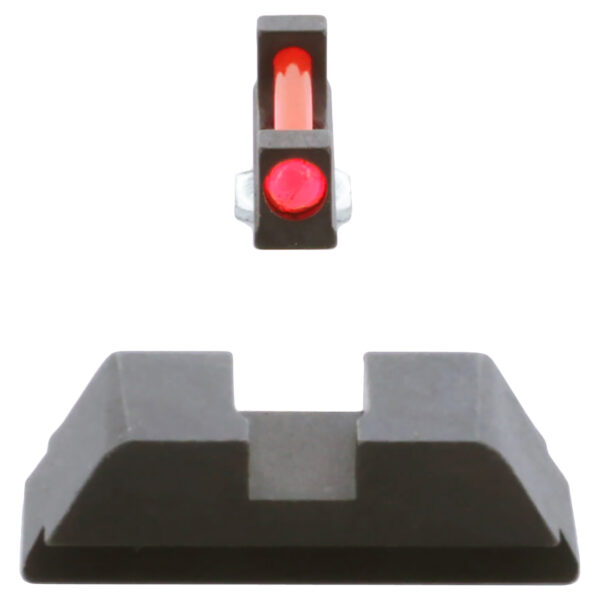 AmeriGlo GFT113 Range Sight Set, Red Fiber Front/Black Rear