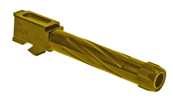 129786 Rival Arms V1 Threaded Gold Barrel for Glock 17 Gen3/4